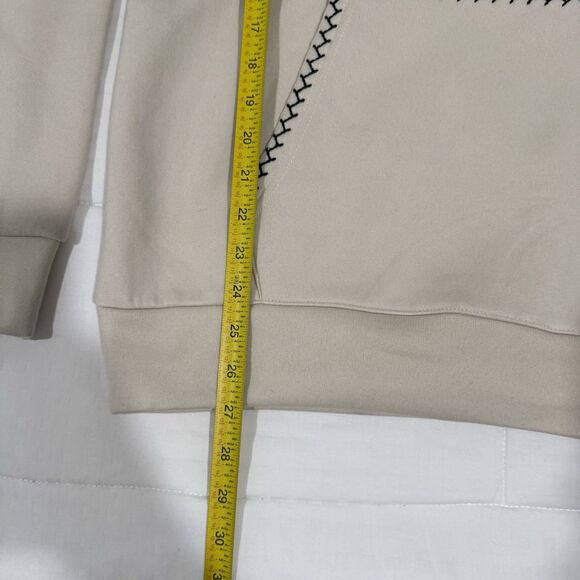 Men’s DR Social Club Contrast Stitch Hoodie – Off White Sz Large - Picture 7 of 10